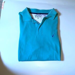 NAUTICAL TRUE DECK SHIRT OCEAN BLUE LITTLE DEFECT SEE PHOTO